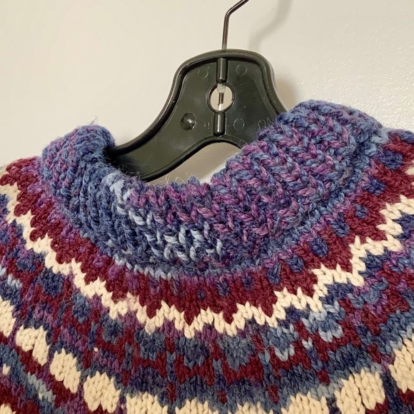 Hand Knitted Fair Isle Sweater - Picture 6 of 9